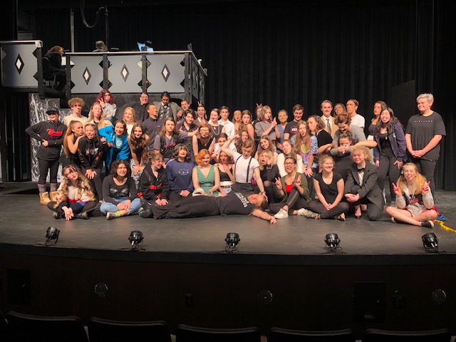 Cast and crew Chicago at SLV High School