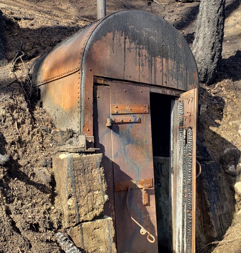 Abandoned Bunker in the CZU Burn Zone San Lorenzo Valley Post