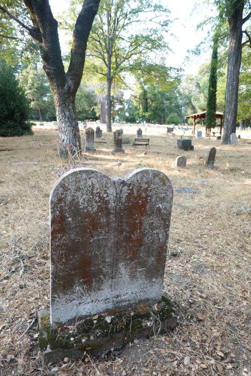 Cemetery tombstones in Felton California
