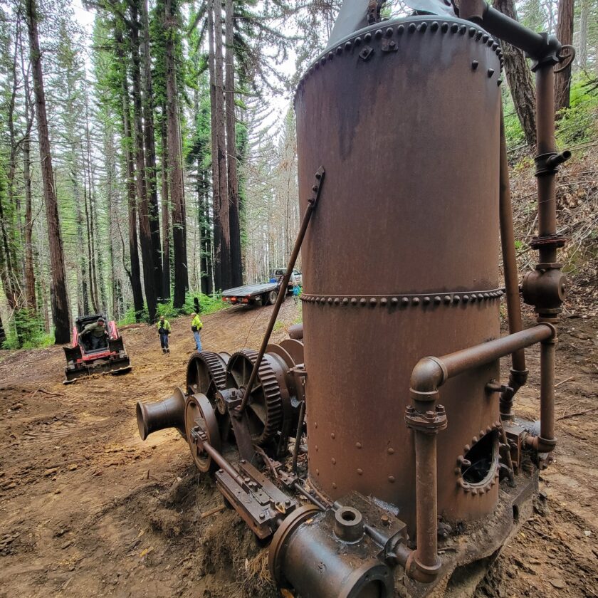 Journey Through Time Historic Steam Donkey Logging Artifact Finds 