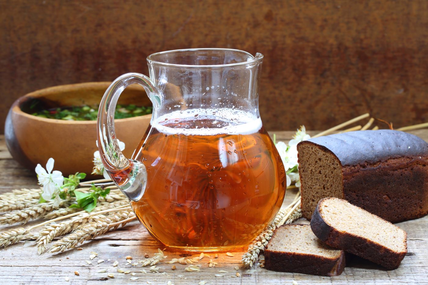 Kvass Russian Fermented Bread Drink