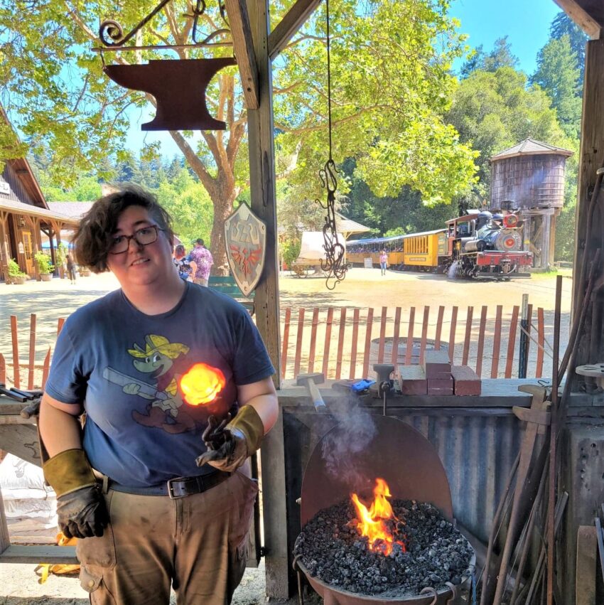 Anna Bobisuthi Hammer In Blacksmith Festival