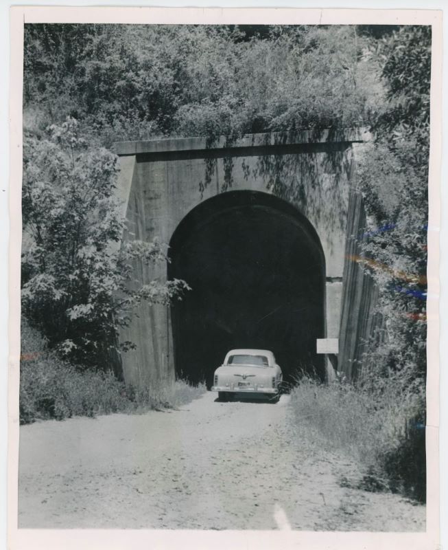 Zayante Tunnel in the 1950s