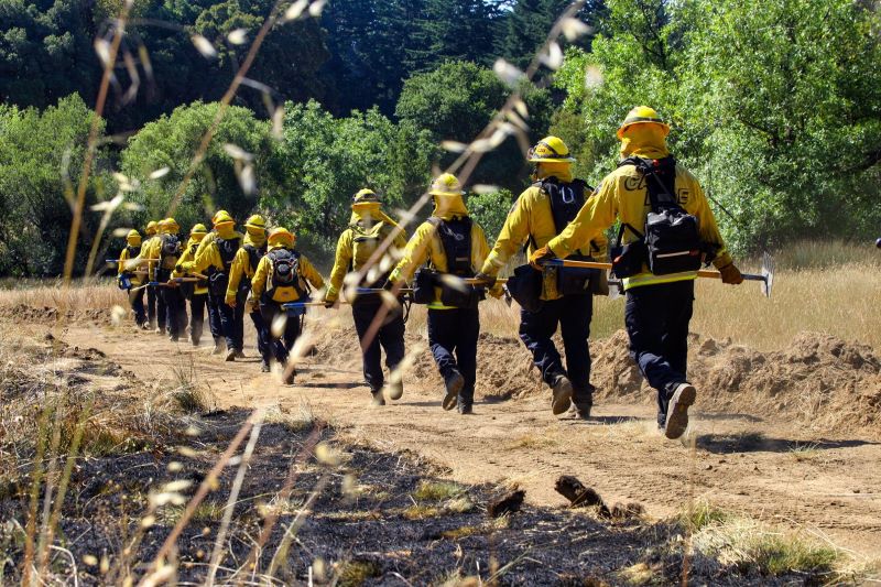 CAL FIRE at the Ben Lomond Training Center San Lorenzo Valley June 2020