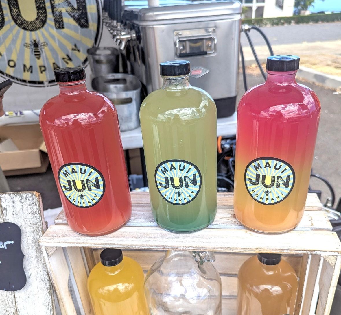 Maui Jun Company green tea and honey jun komucha