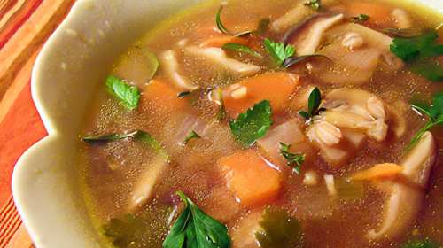 Mushroom Barley Soup