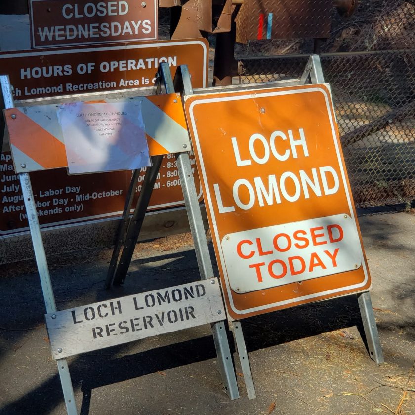 Loch Lomond Recreation Area Schedule