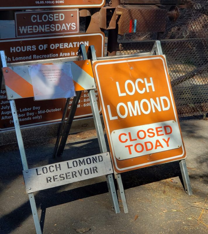 Loch Lomond Recreation Area Schedule