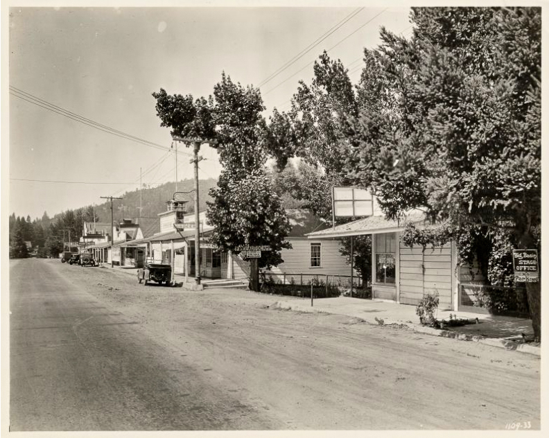 Boulder Creek California downtown 1926