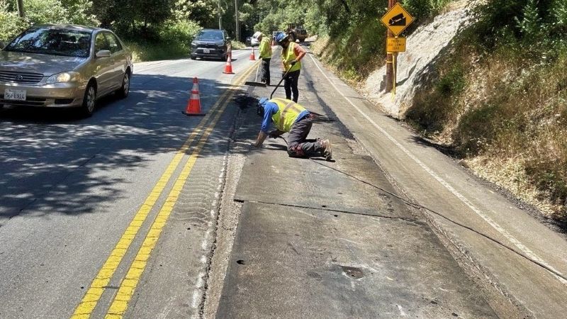Graham Hill Road work