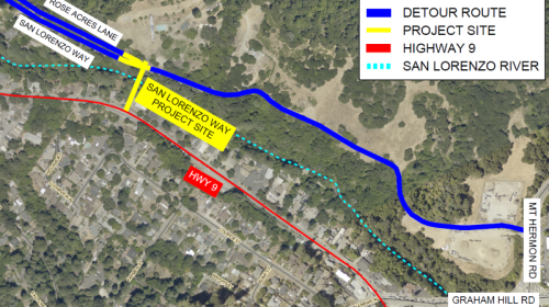 San Lorenzo Way Bridge replacement Felton California